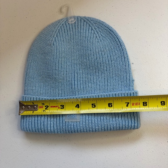 Athleta Girl Blue Chill Out Beanie Touque Knit Winter Hat New - Picture 9 of 9